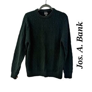 Jos. A. Bank Men's Dark Green Crewneck Sweater Size L
